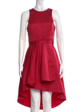 Nha Khanh Red High-Low Fit & Flare Cocktail Dress NWT Size 8